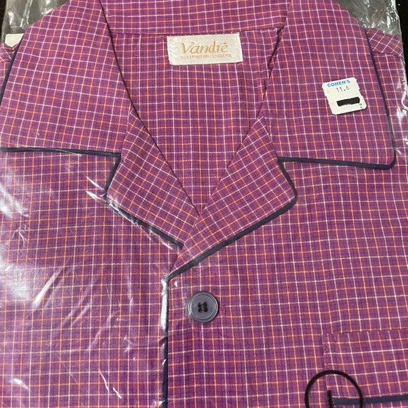 New Vandre Women's 2 piece Pink Mauve Check PJs Sleepwear Pajama Set, Size Large - Picture 3 of 4